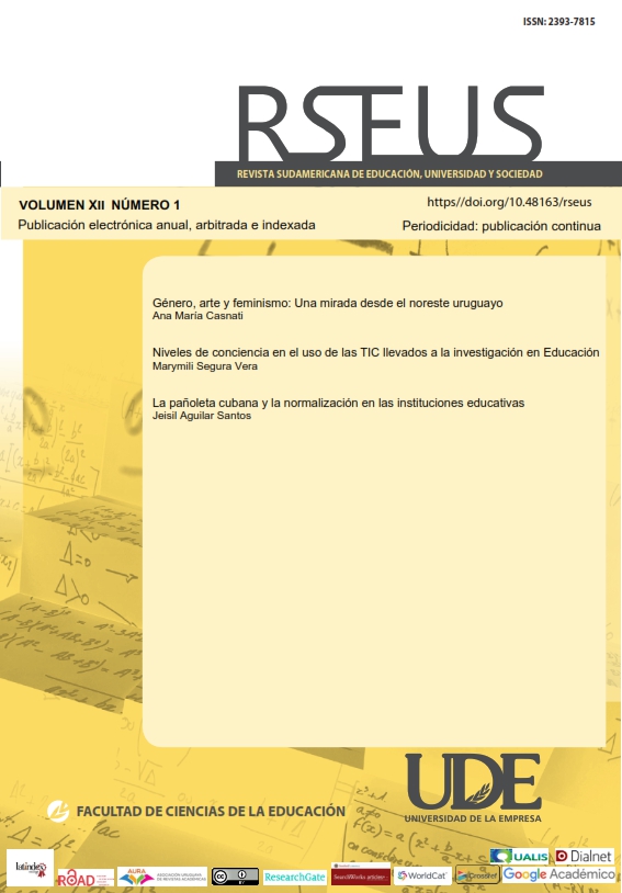 					Ver Vol. 12 Núm. 1 (2024): Revista Sudamericana de Educación, Universidad y Sociedad  (Actual)
				